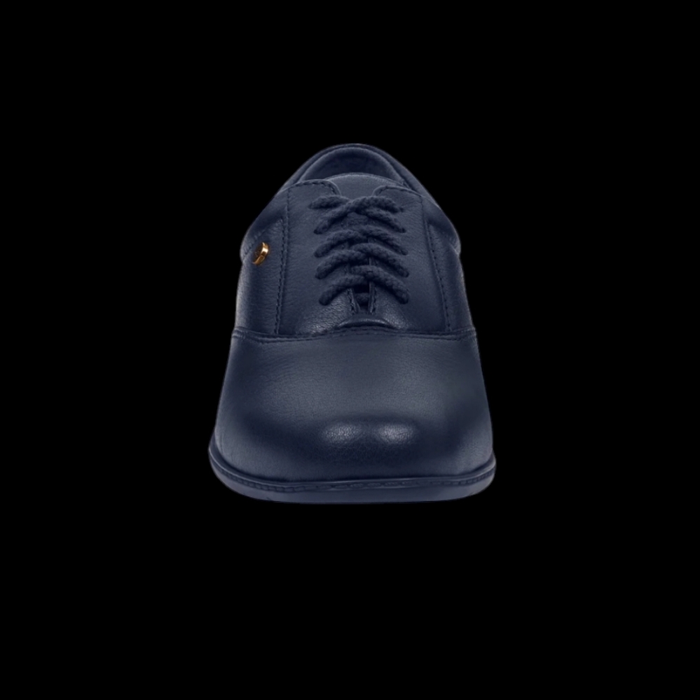 Easy Spirit Motion Women's Size 10.5 M Leather Oxfords All Navy Blue Tie Classic - Picture 2 of 5